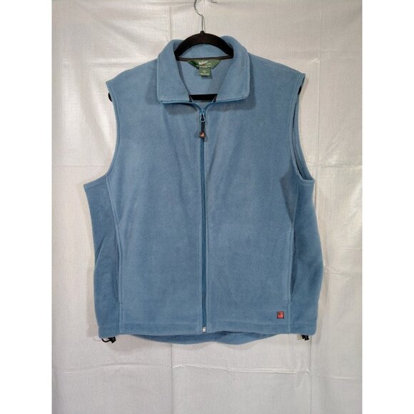 Woolrich Other - Woolrich Fleece Zip Front Vest Men's Med Gorpcore Outdoor Front Pockets Blue